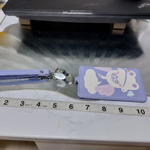 Pretty Practical Clip On ID Card Holder Mini Wallet One Slot Only - Picture 7 of 8